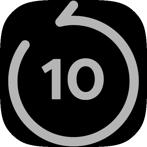 bouton reculer de 10 secondes